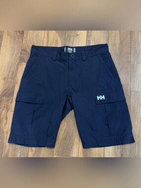 Helly Hansen Men’s Quick Dry 11” Cargo Shorts Navy Blue Coastal Sailing Marine